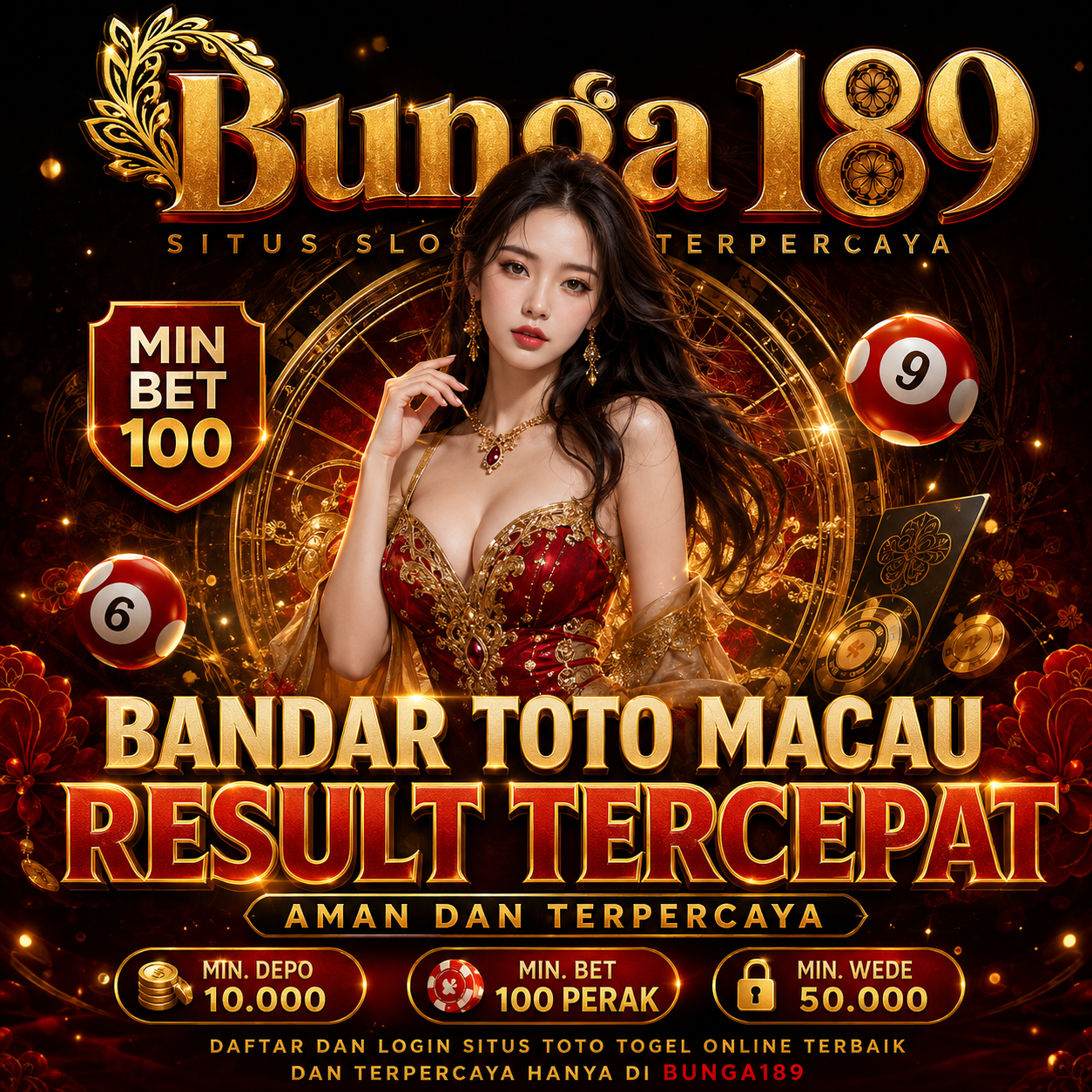 BUNGA 189 Bandar Toto Macau Result Tercepat Aman Dan Terpercaya